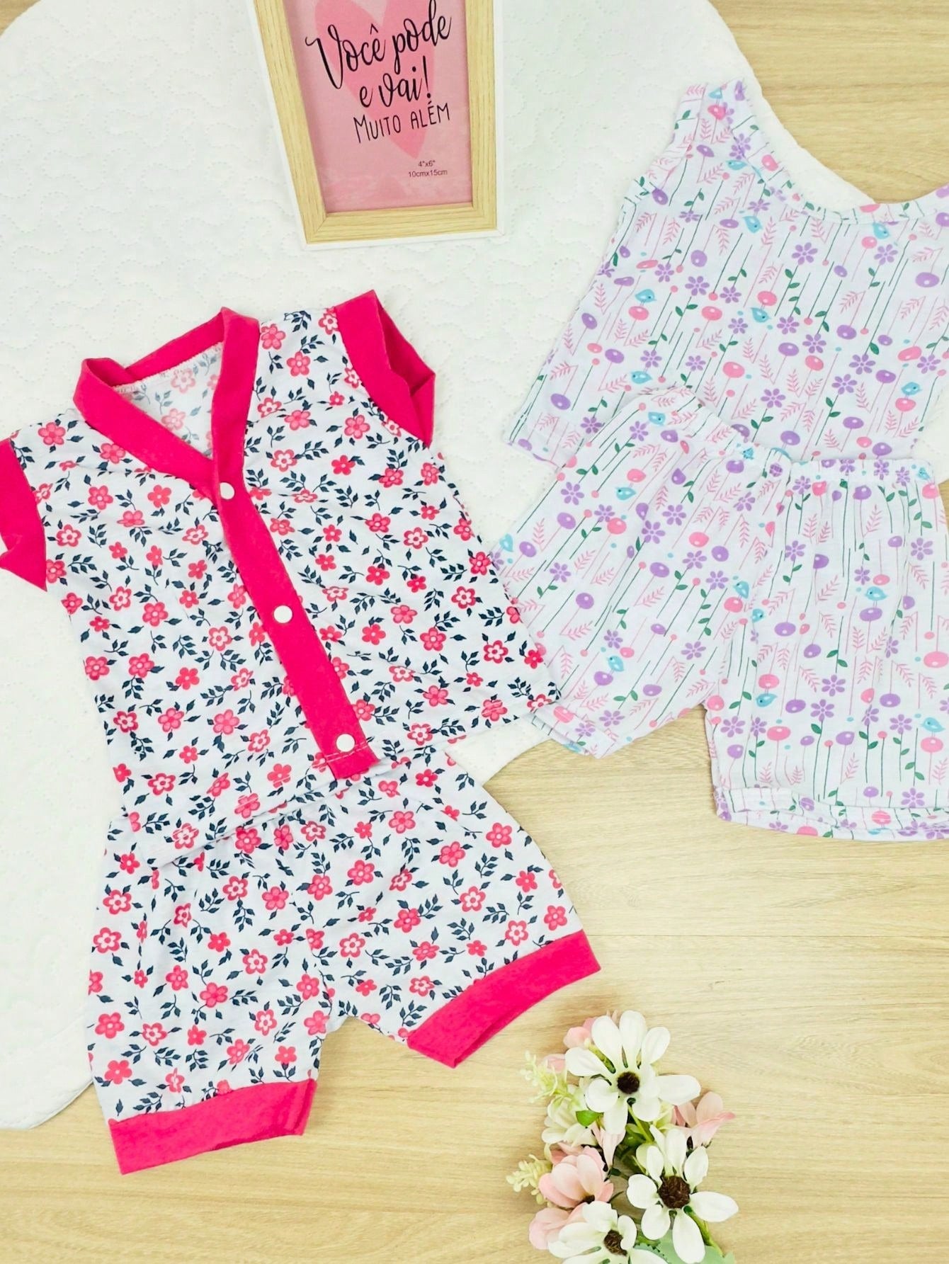 Kit c/2 Pijamas para Bebê de Menina