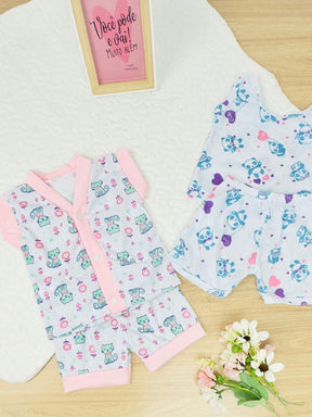 Kit c/2 Pijamas para Bebê de Menina