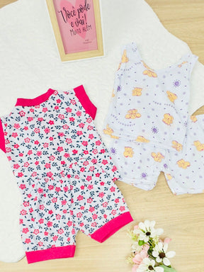 Kit c/2 Pijamas para Bebê de Menina