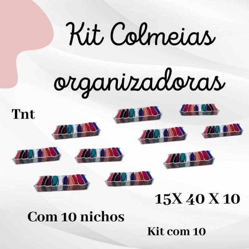 Colmeias organizadoras para bebê Kit 10 unidades(Tamanho 15x40x10)