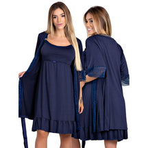 Conjunto Saída de Maternidade Camisola de Amamentação mais Robe | 184.850