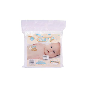 Fralda De Pano Bebê Kit 5,10,15 Caricia Baby Branca 60x60cm 100% Algodão Tecido Absorvente