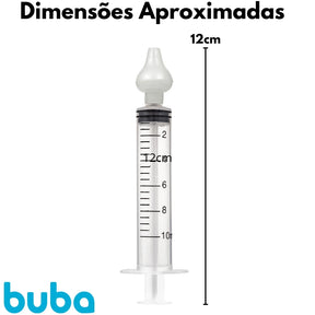 Lavador Nasal Seringa Com Ponta Em Silicone 2 Unidades 15655 - Buba